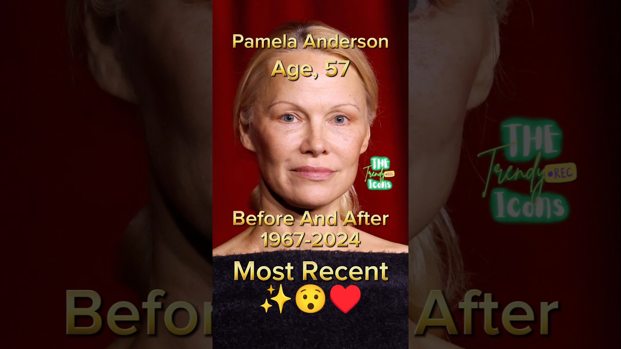 Pamela Anderson 1967 - 2024 Then and Now #antesedepois #beforeandafter #pamelaanderson #hollywood