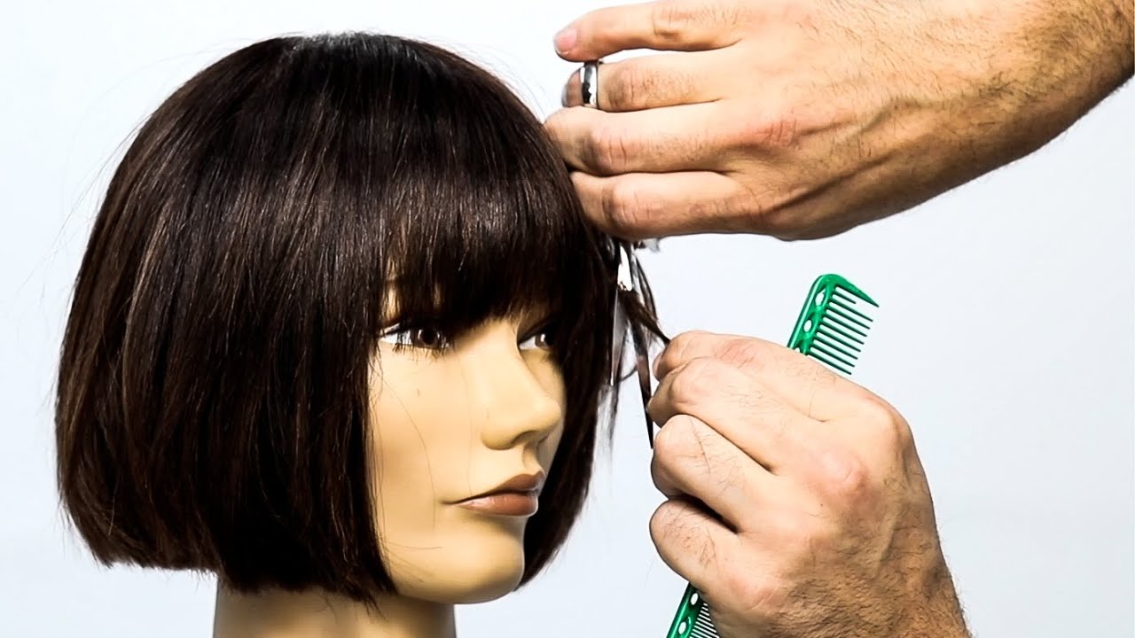How To: French Bob with Choppy Bangs Haircut Tutorial