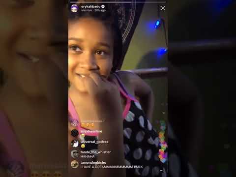 Erykah Badu on live with her kids 1/3/19
