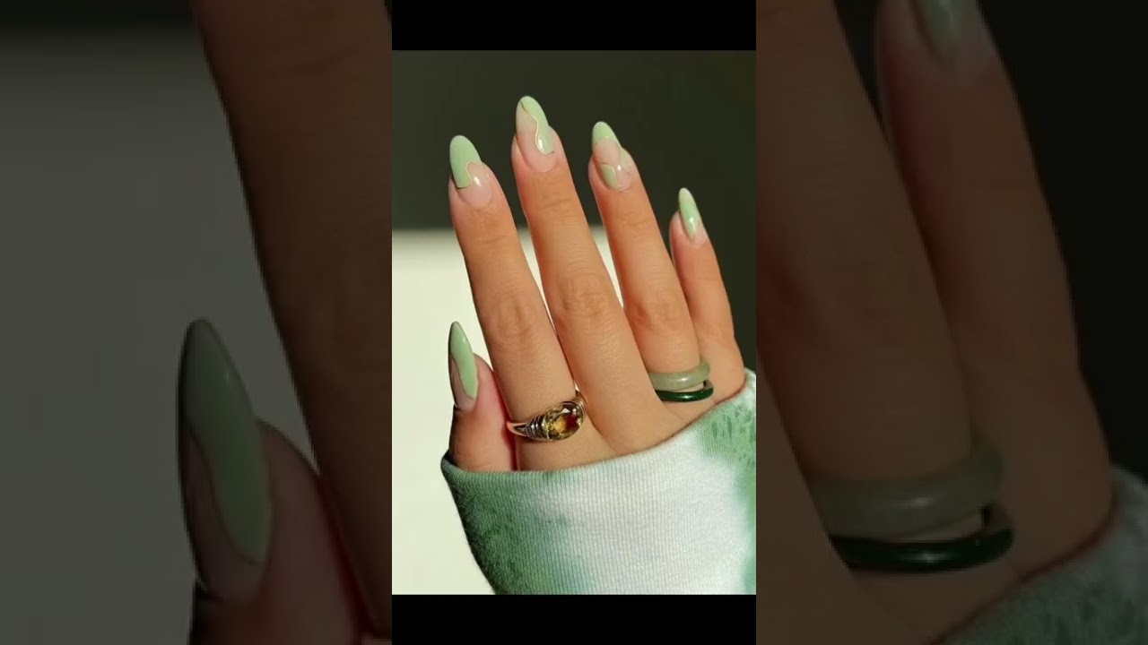 green nail ideas ✨💚 #shorts #summer #howto #outfit #nails