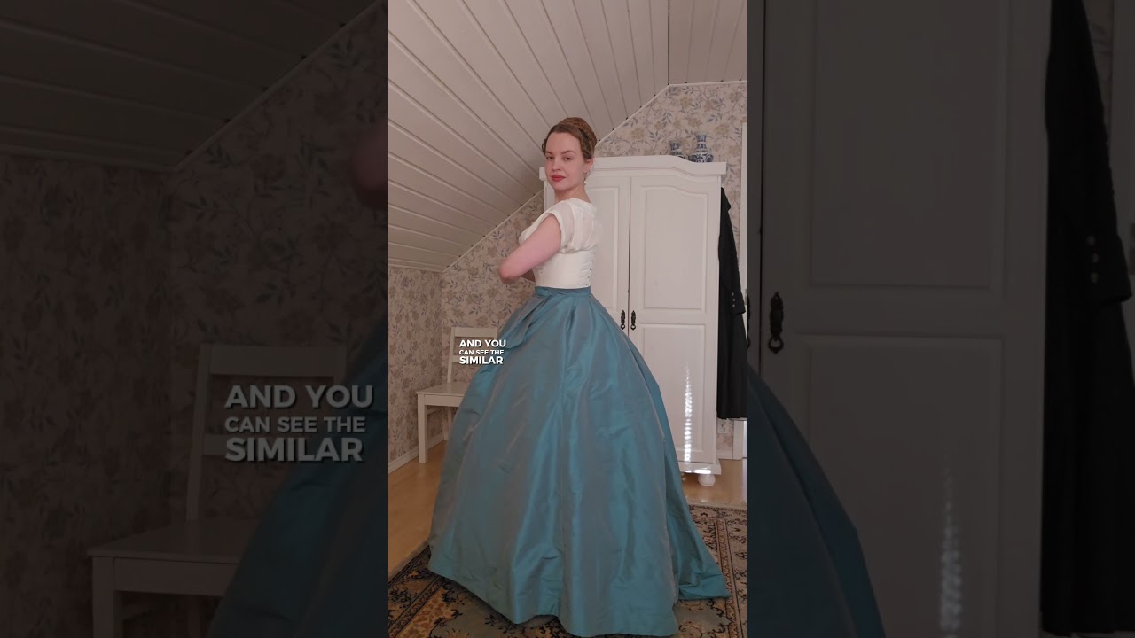 Round vs. Elliptical Crinoline #cosplay #historicalfashion #1860s #victorianfashion #crinoline