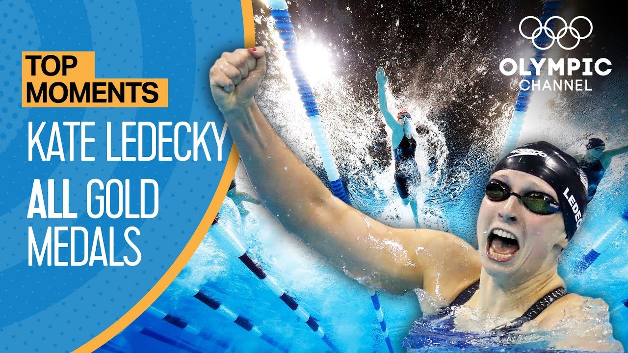 Katie Ledecky - ALL Gold Medal Races | Top Moments
