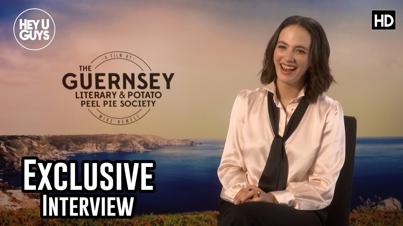 Jessica Brown Findlay - Downton Abbey reunion in The Guernsey Literary and Potato Peel Pie Society