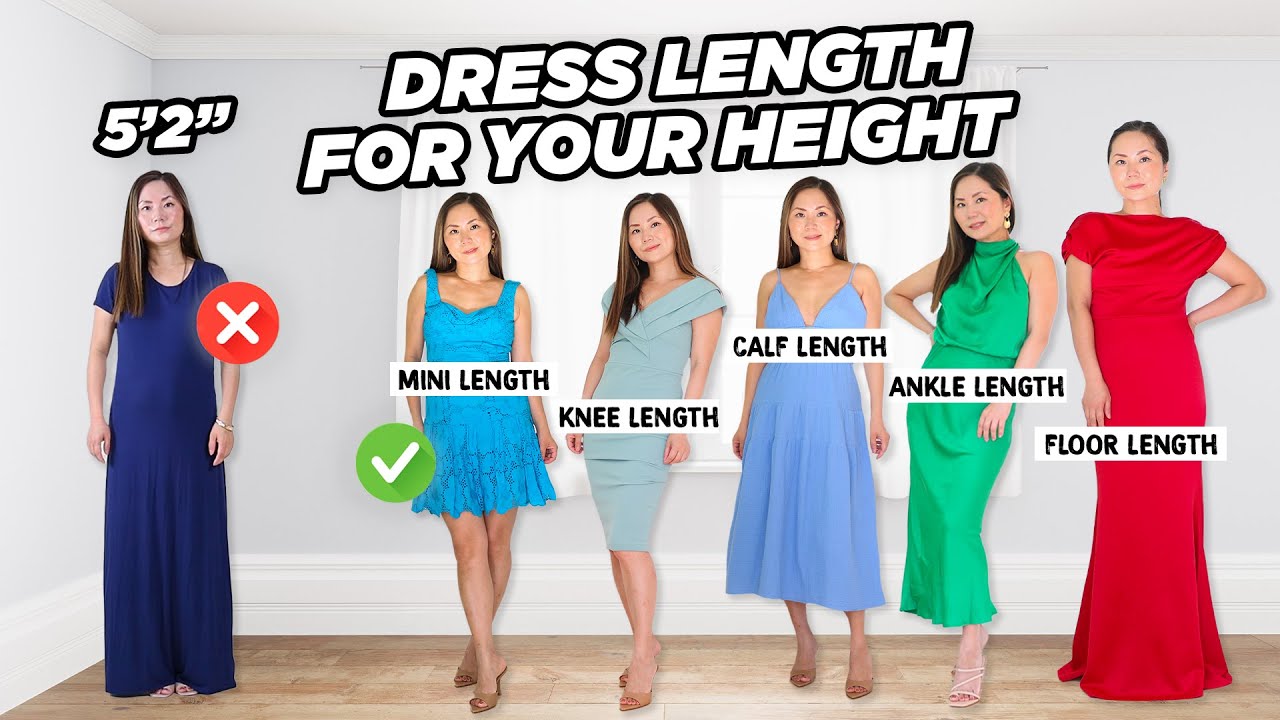 5 common dress lengths, which one looks the best on YOU?