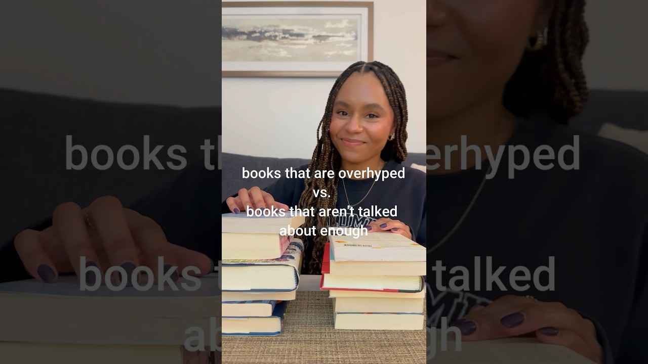 Overhyped vs. slept on books 📚 #booktube #booktok #bookreview #bookhaul