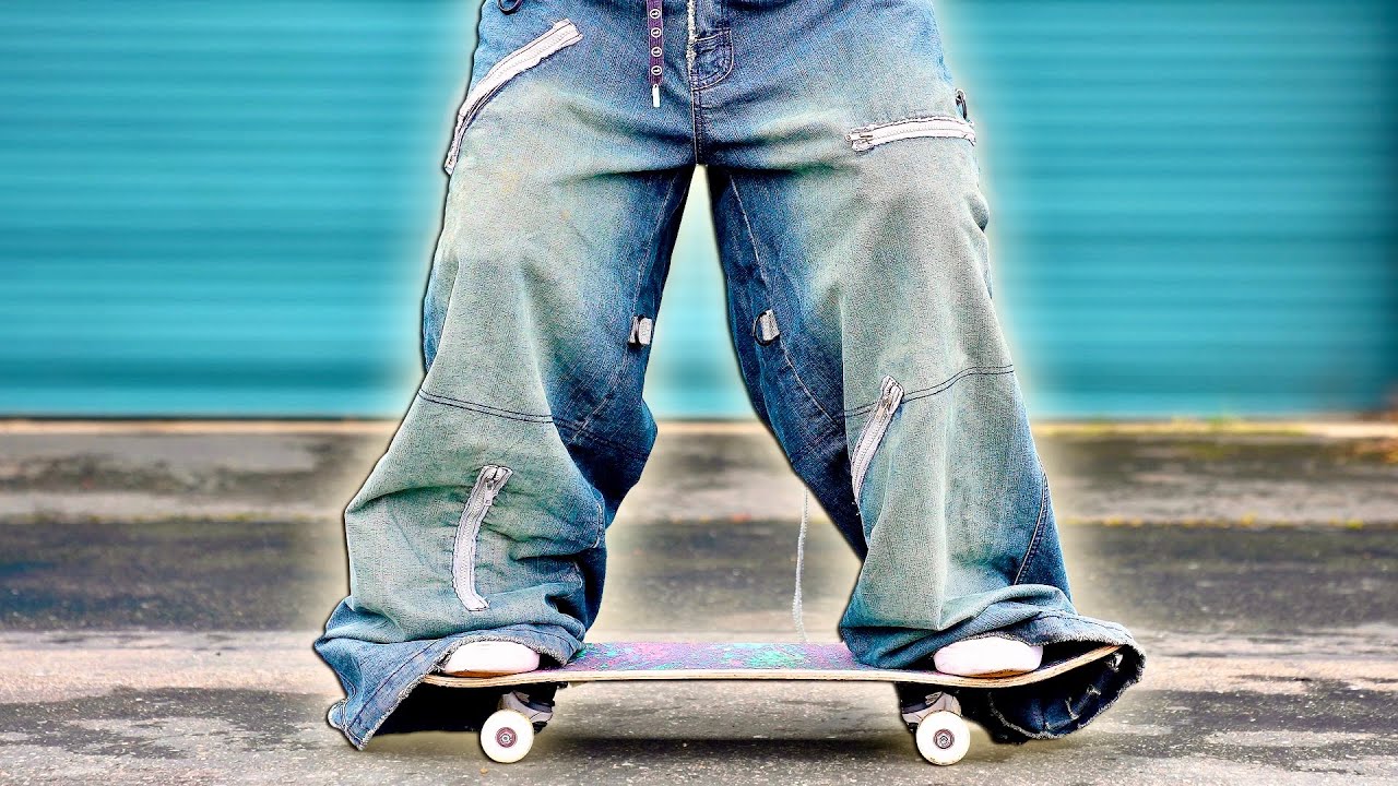SKATING IN JNCO JEANS!