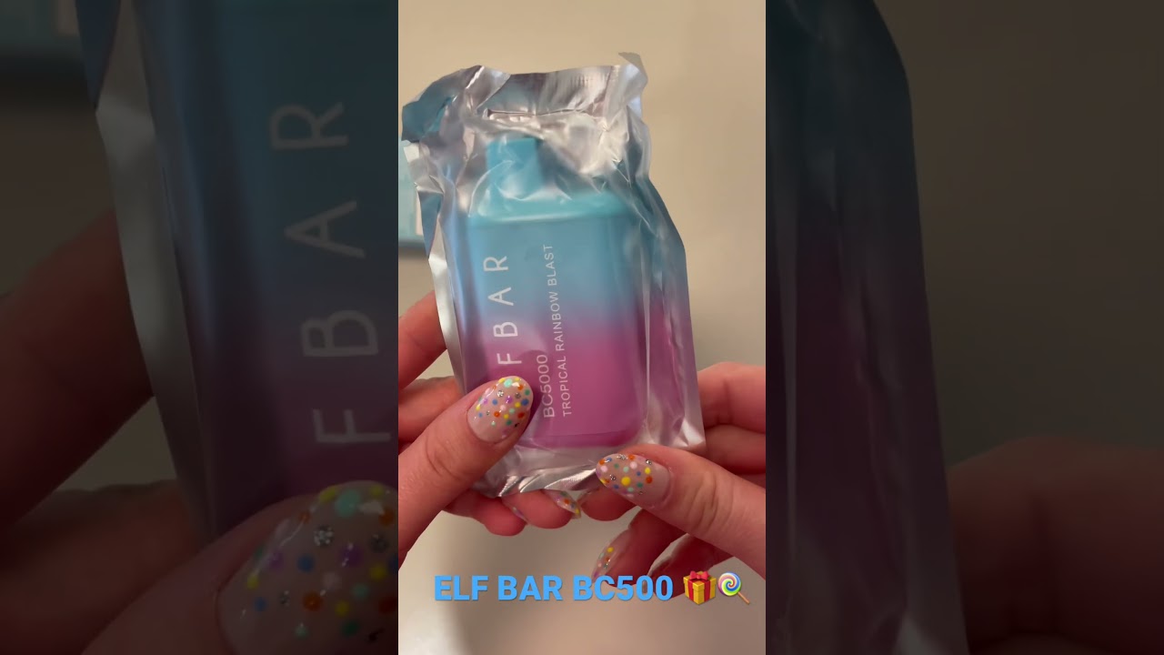 ELF BAR BC500 🌈 Tropikal rainbow blast 🎁💜 #shortvideo #keşfet #asmr #elfbar #vazol