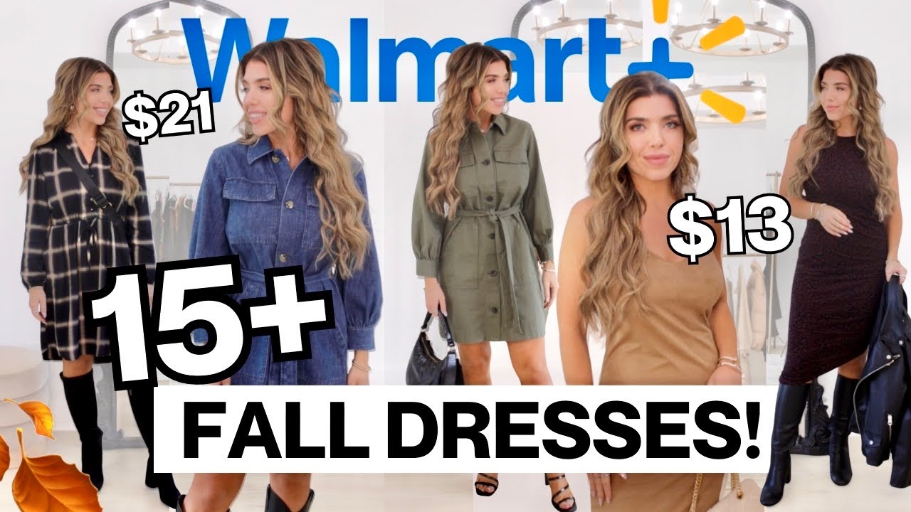 Walmart Fall Haul 🍂 15+ WALMART FALL DRESSES 🍂 Walmart Dress Try-On Haul 💃🏻 #walmarthaul
