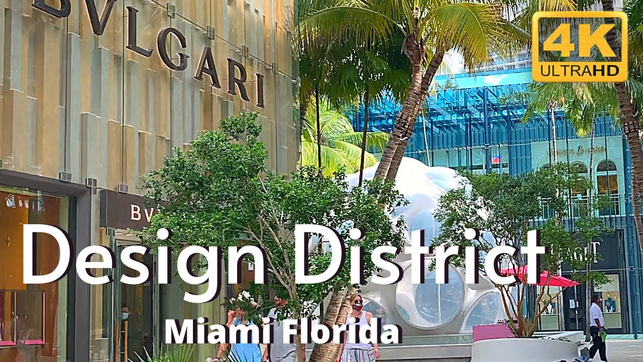 Miami Design District & Miami Midtown Walk 4k