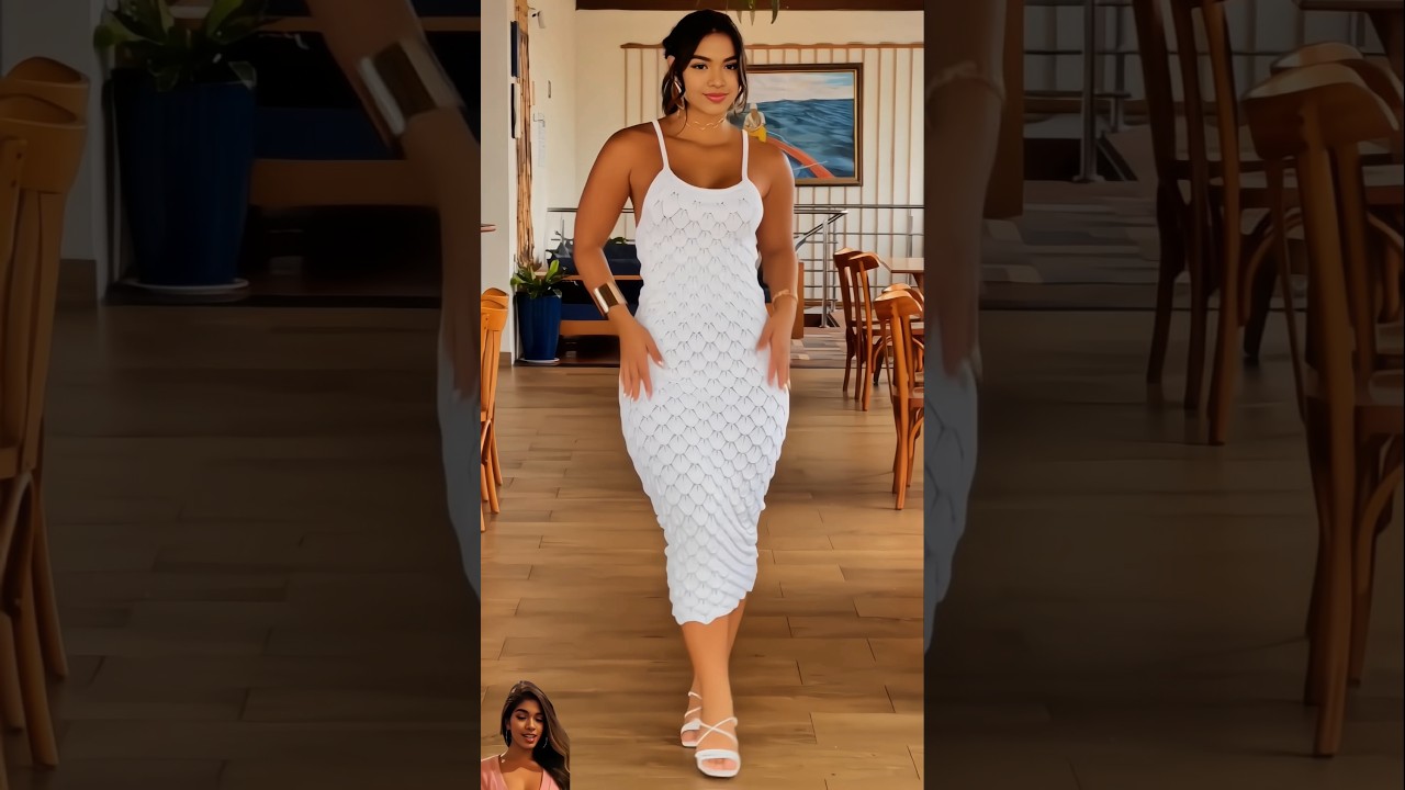 White Textured Knit Midi Dress | Summer Outfit