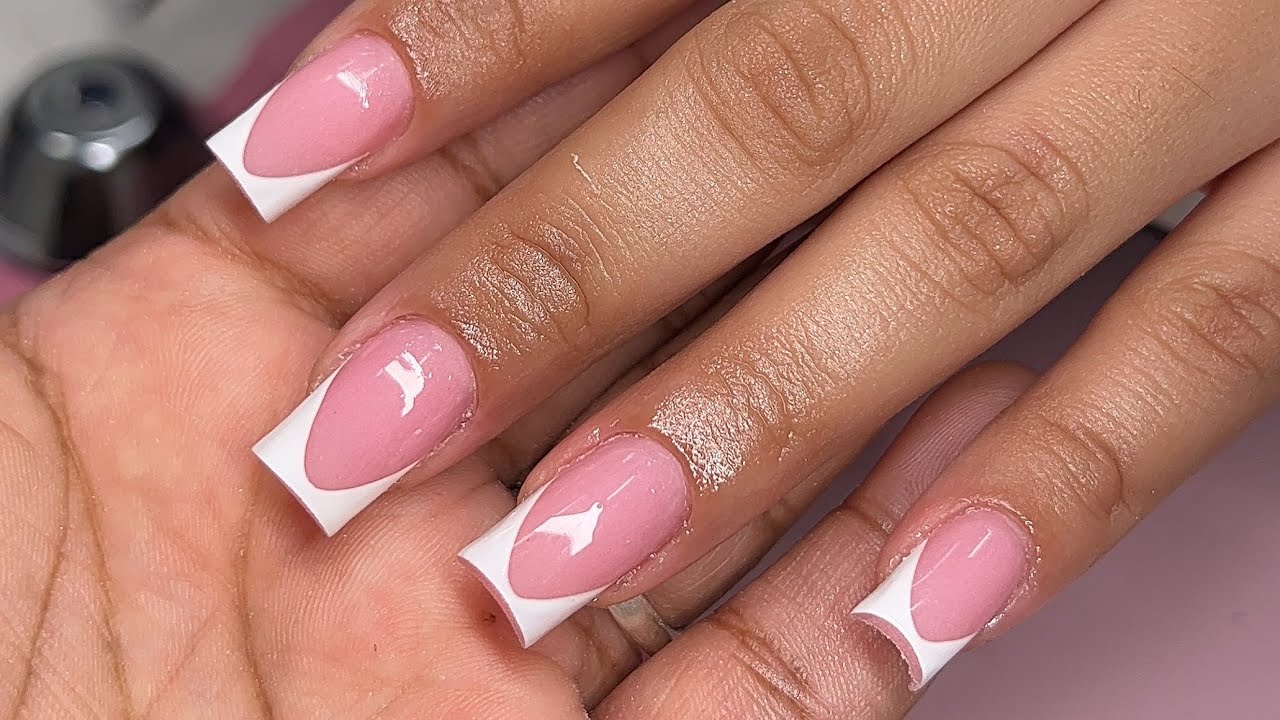 Perfect White French Tip Nails 🤍✨| Watch Me Work | TheeNailGaloree