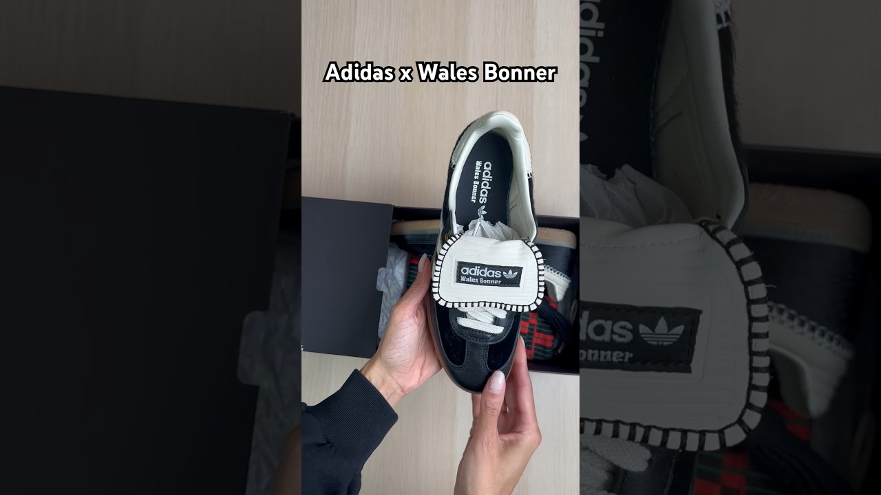UP CLOSE with the Adidas x Wales Bonner Samba Pony Black! 😮💨 #sneakers #asmr #unboxing