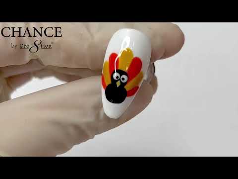 Cre8tion Products - A Turkey Nail Design for Thanksgiving🦃