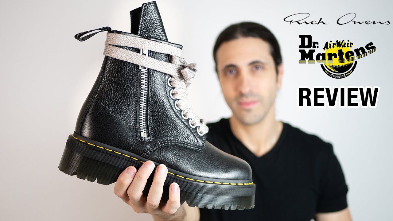 RICK OWENS X DR MARTENS REVIEW | SIZING + MORE