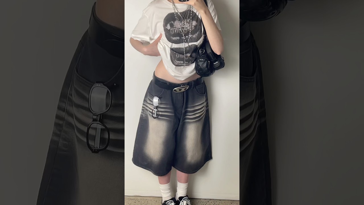 HOW TO STYLE…BAGGY JORTS!😍 streetwear style!! #fashion #streetstyle #outfit #jorts #ootd #inspo