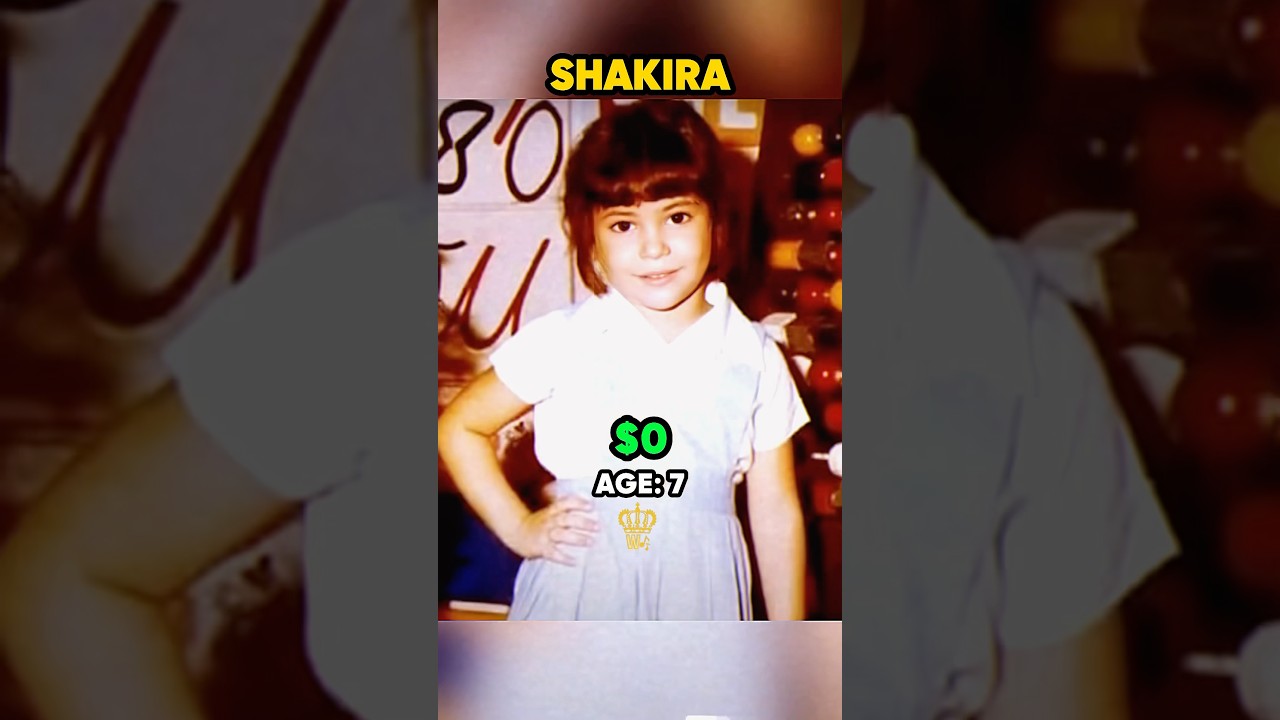Shakira’s EVOLUTION: From Colombian Starlet to Music Queen 👑💃 (1977-2025) #evolution #shorts