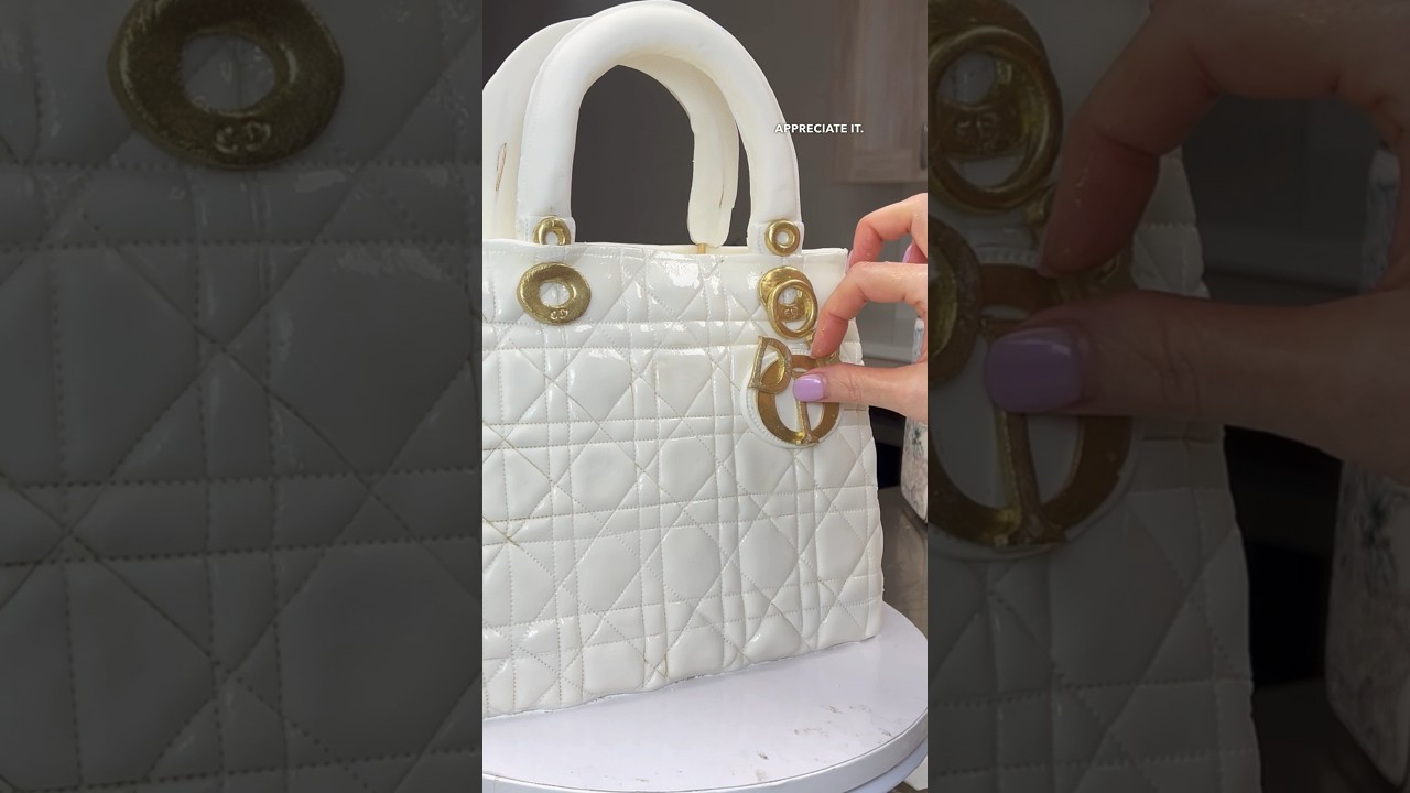 White Dior Purse for Best Friend's Birthday