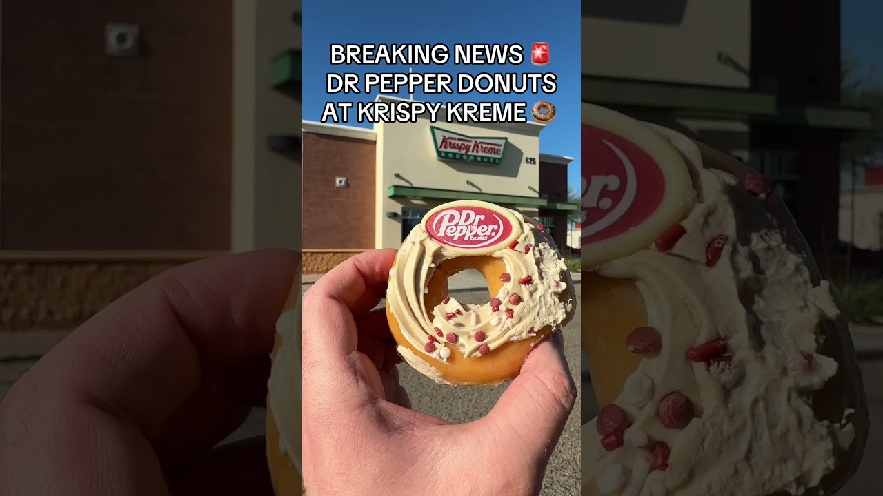 Dr. Pepper Donuts at Krispy Kreme