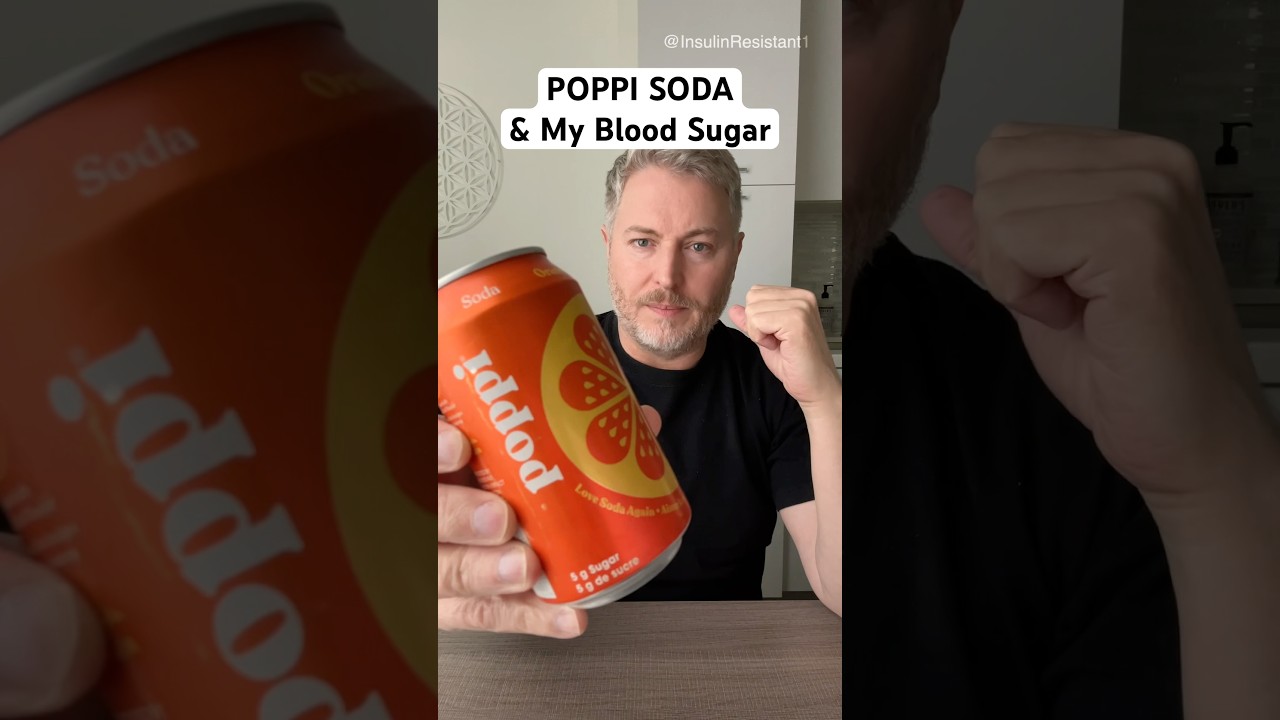 Poppi soda and my blood sugar. #glucose #BloodSugar #Insulinresistant1