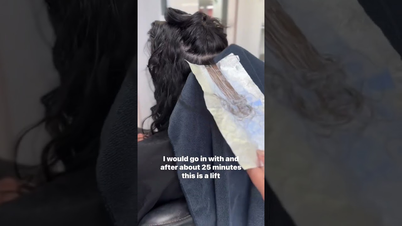 Why you can’t go platinum blonde with dark hair 😵💫 #browntoblonde #darkhair