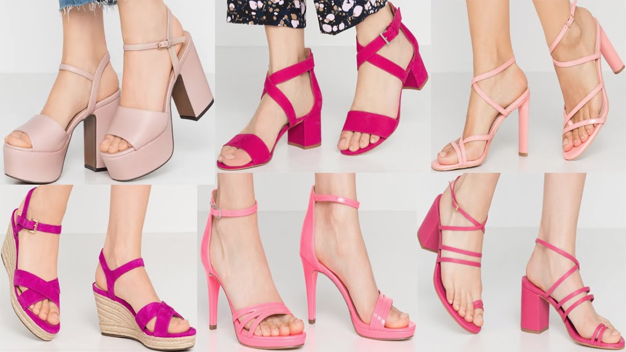 Very Nice Collection Of Branded Pink Colour Sandals New Designs For Women 2020|| #fashion4allbyrahat