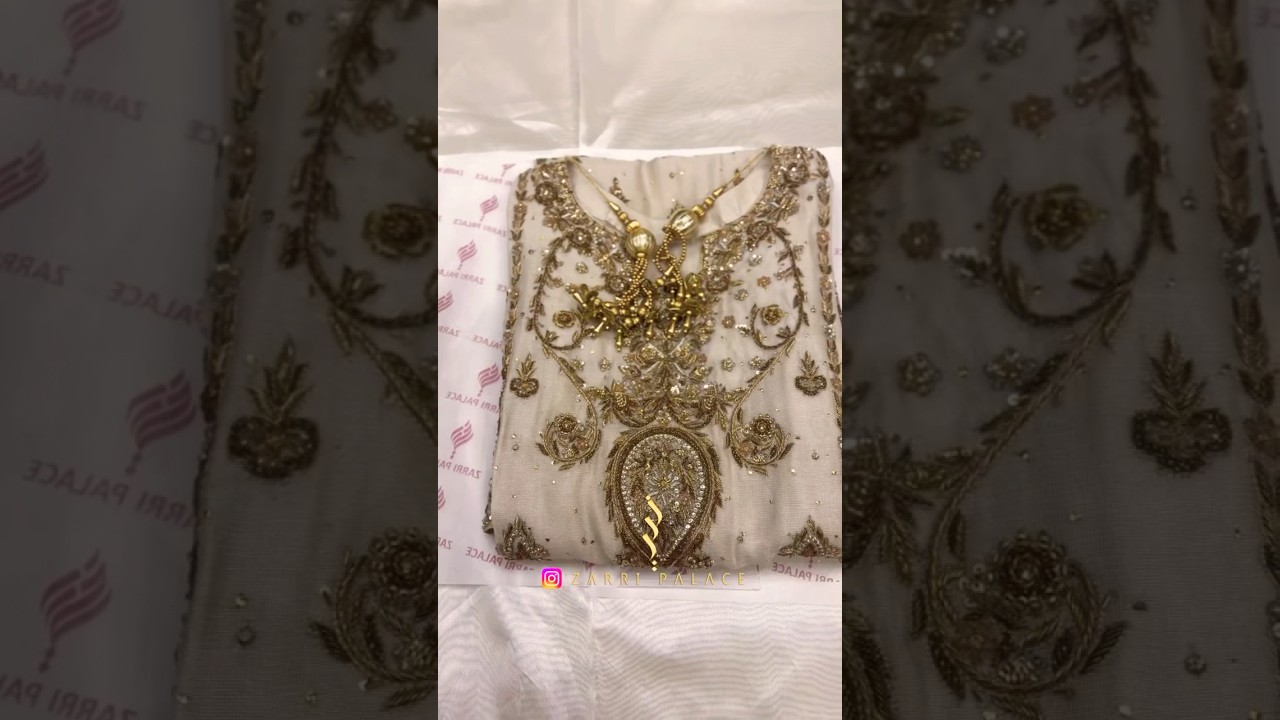 Nikah Outfit ideas,White and golden nikah dress idea, white bridal dress design#nikah #bridal #dress