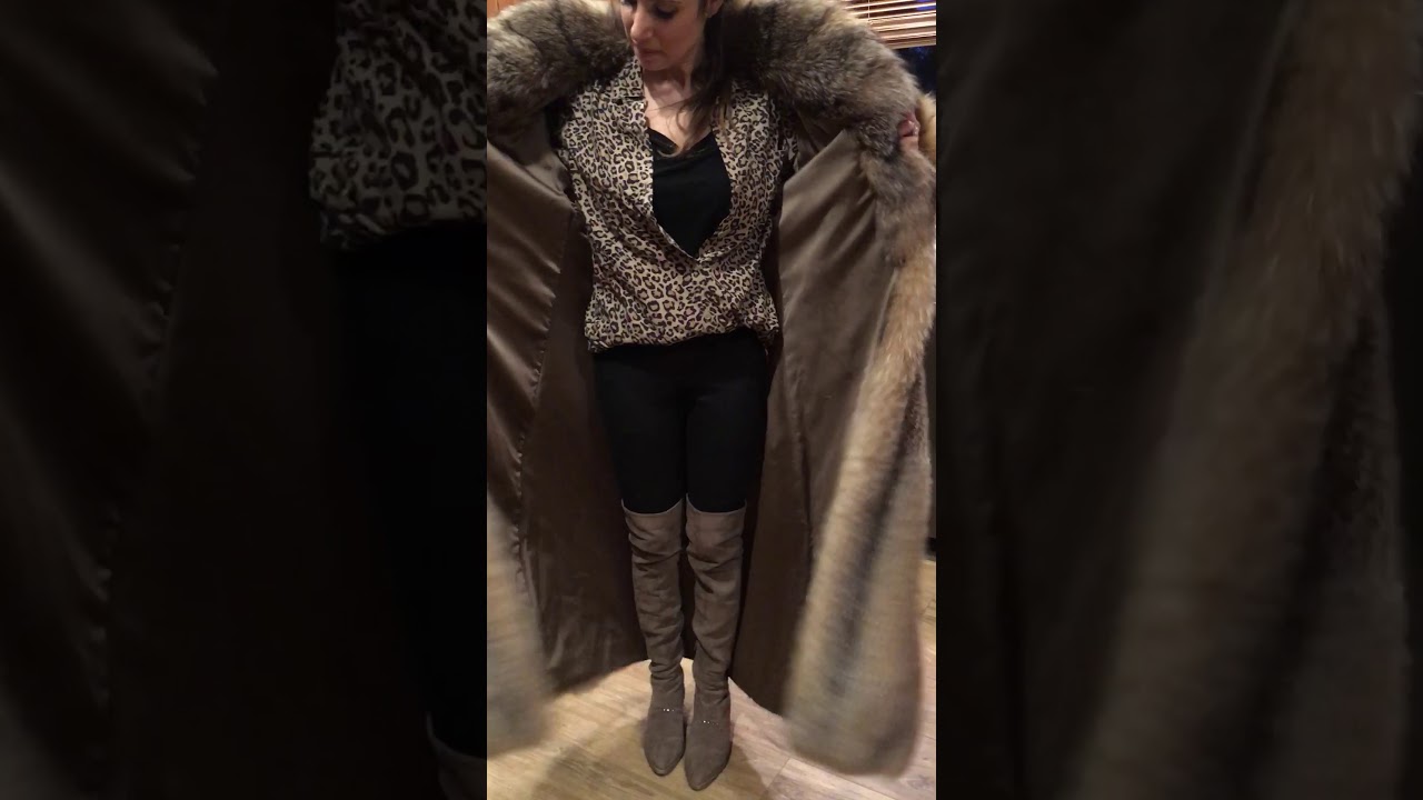 Fox fur coat