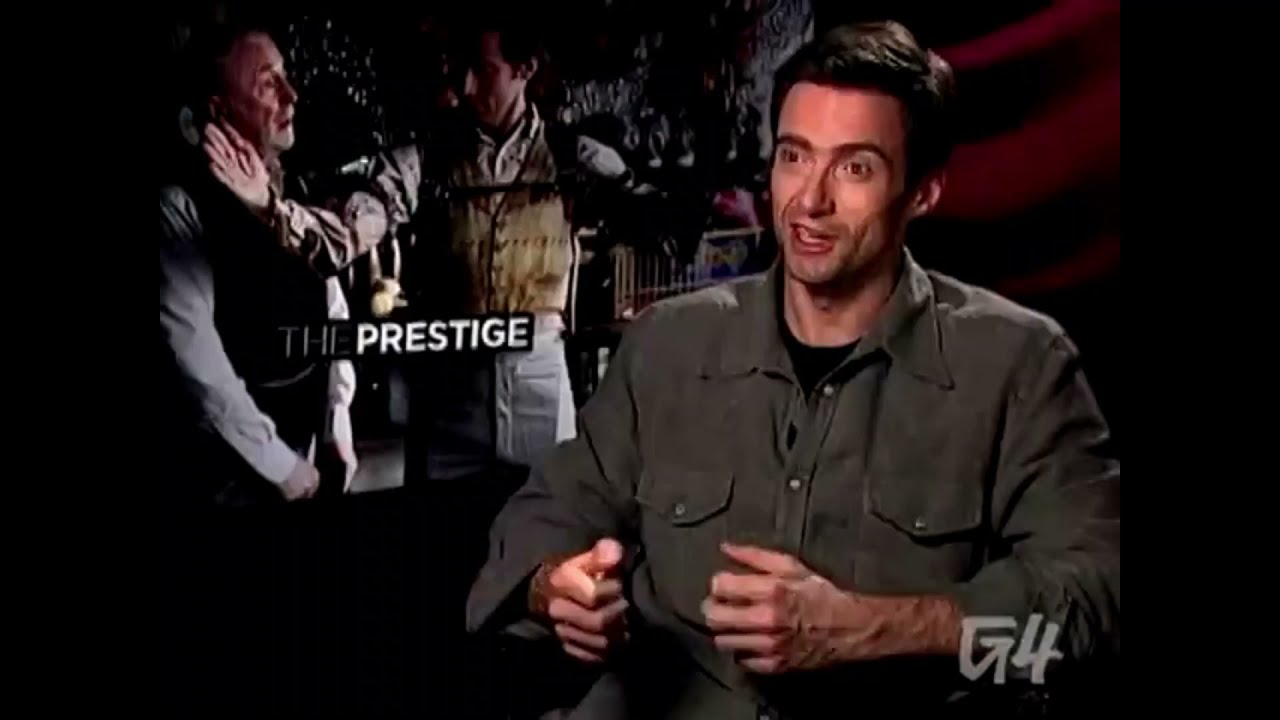 The Prestige Christopher Nolan and cast Hugh Jackman, Christian Bale and Michael Caine