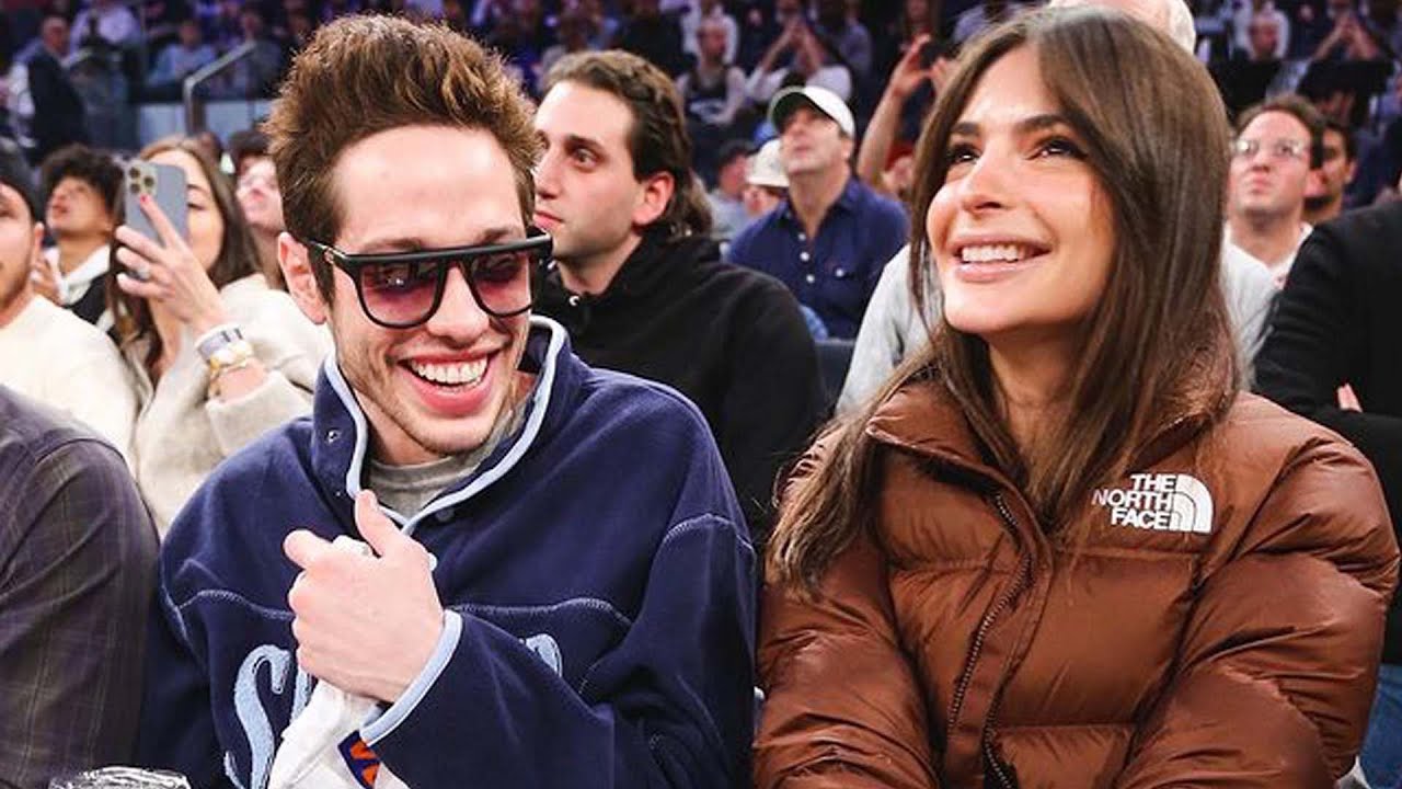 Pete Davidson and Emily Ratajkowski Get FLIRTY Courtside!