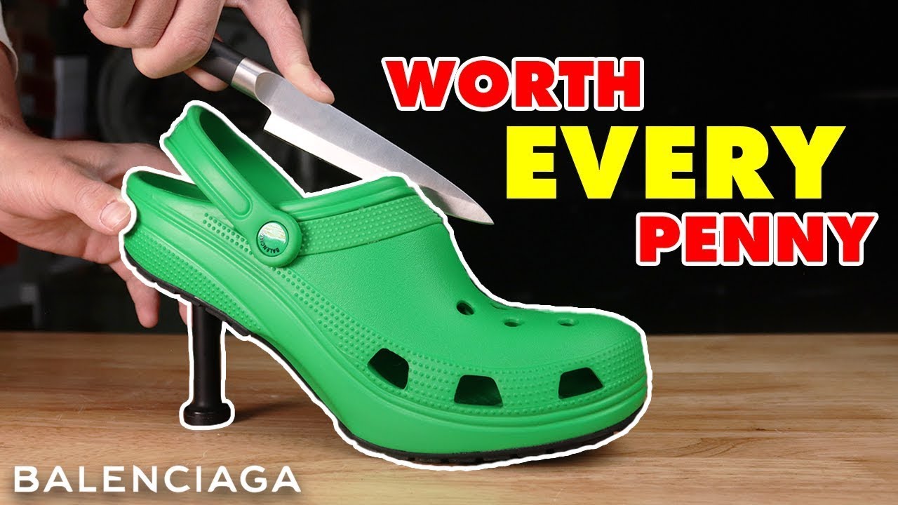 I Cut $625 Balenciaga Crocs In Half
