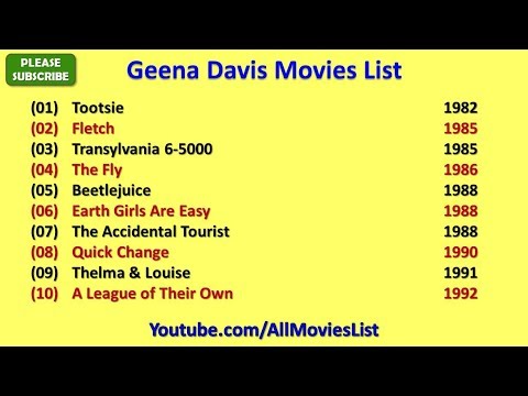 Geena Davis Movies List