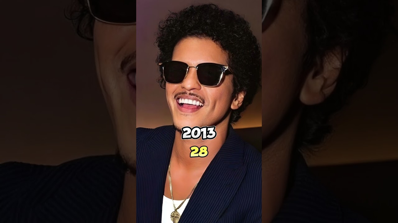 Bruno Mars Then vs Now' 🌟#shortvideo #viralshort #brunomars #singer