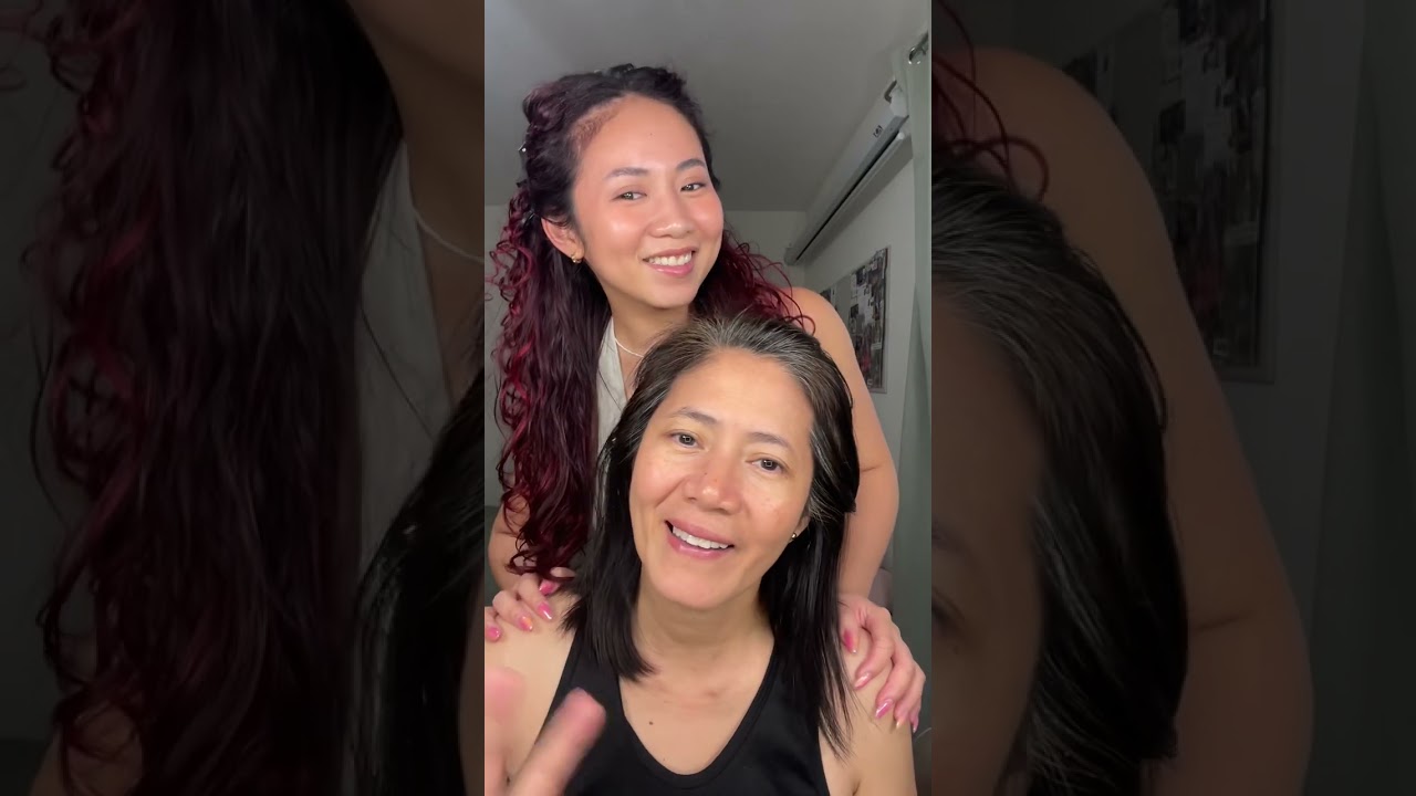 DIY Hair Color on my MOM with Madison Reed for Mother's day 🥰💐 #haircolor #haircolorathome