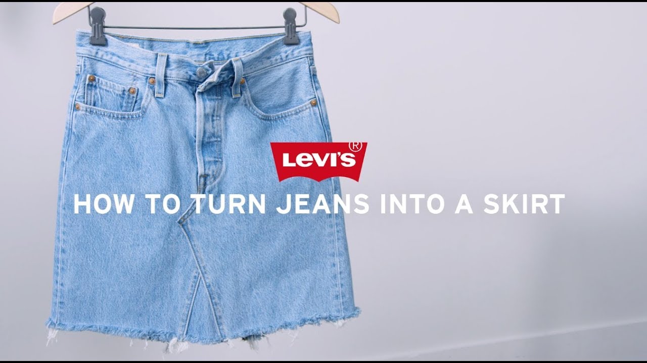 How to Make a Skirt From Jeans - DIY Denim Skirt | Levi's
