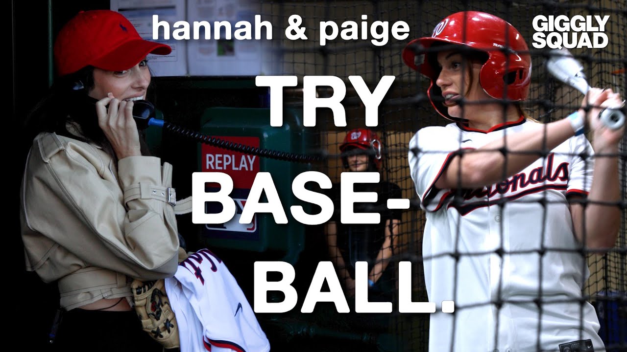 Hannah & Paige Try Professional Baseball | Ep 3: DC | The Giggly Squad