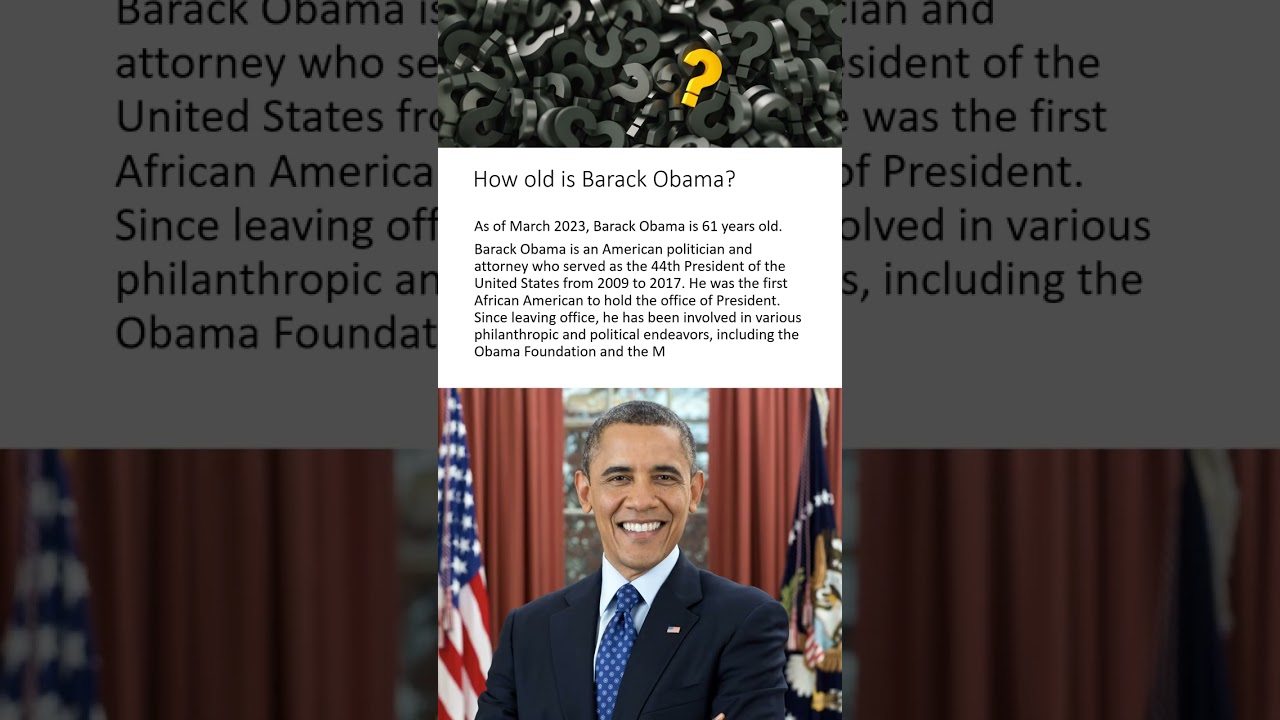 How old is Barack Obama?