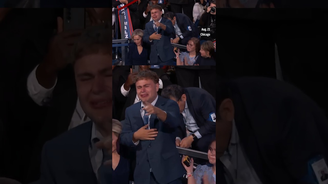 Tim Walz’s family tears up during his DNC speech