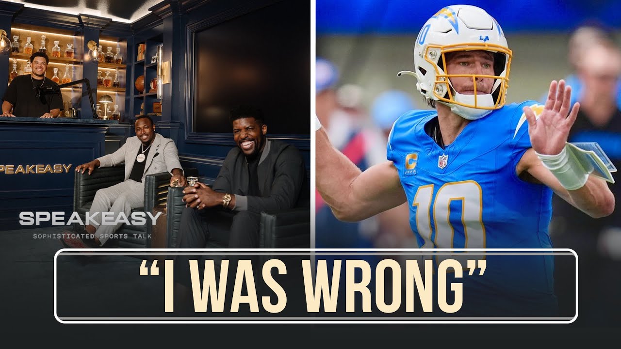 "I owe you an APOLOGY!" Emmanuel Acho APOLOGIZES to Justin Herbert | SPEAKEASY