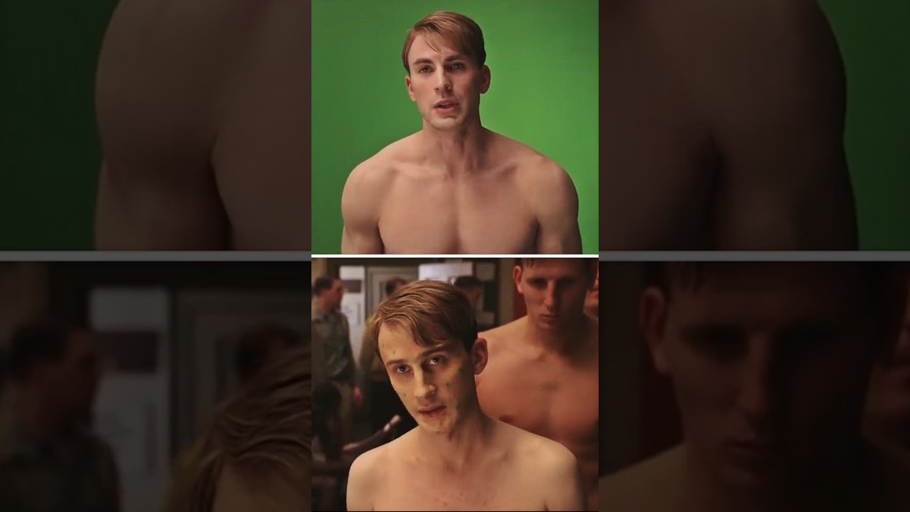 How Chris Evans Shed His Muscles and Gained His Courage as Steve Rogers #captainamerica #shorts