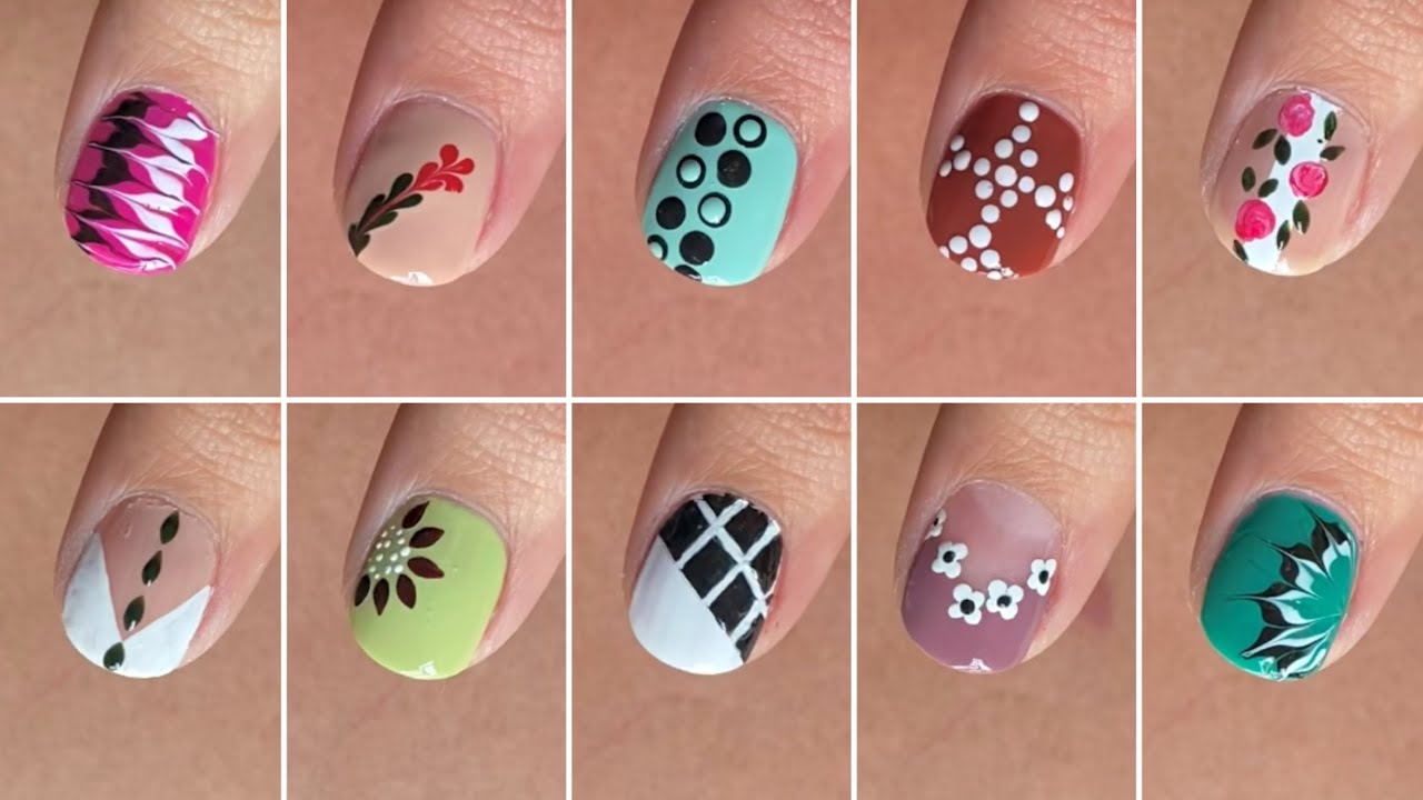 10 Best nail art designs for short nails || Easy nail art at home 2025
