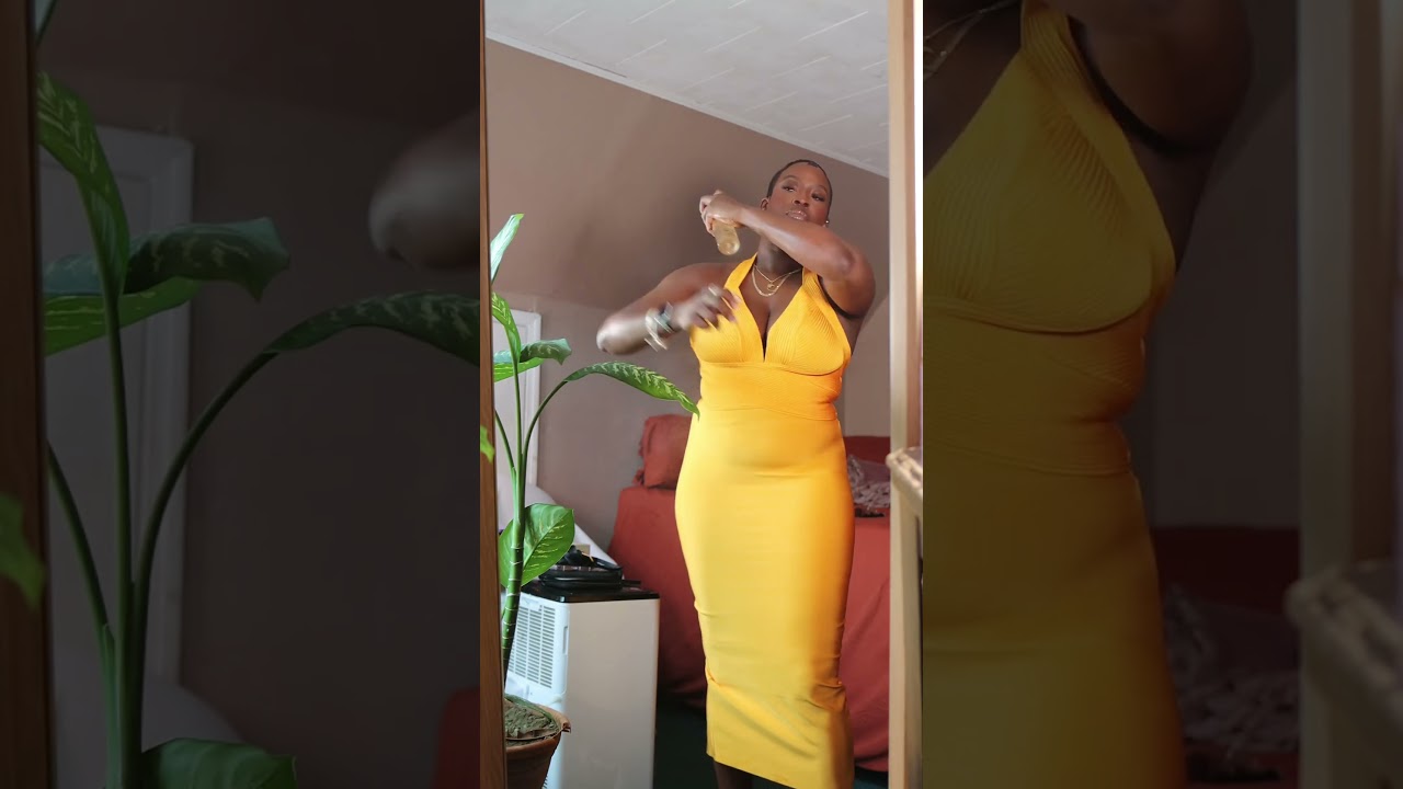 Get Dressed With Me | Wedding Guest Dress | Bandage Dress