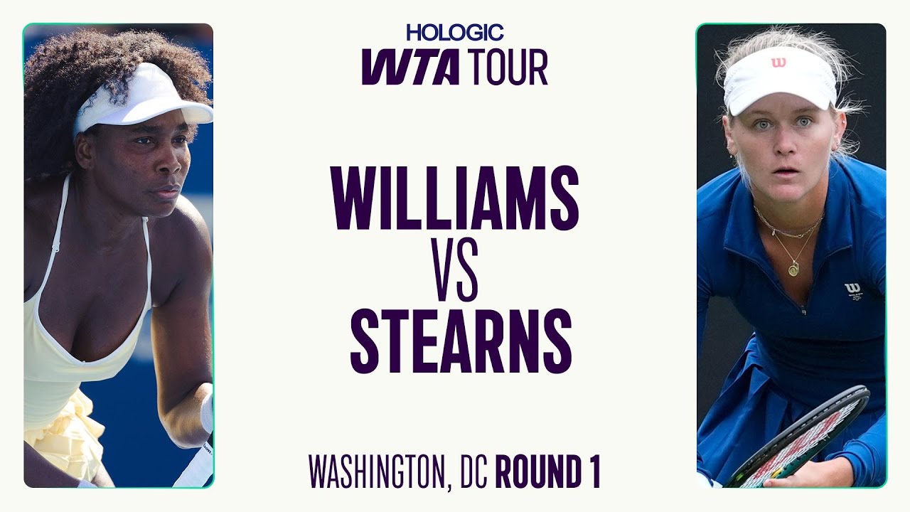 Venus Williams vs. Peyton Stearns | 2025 Washington Round 1 | WTA Match Highlights