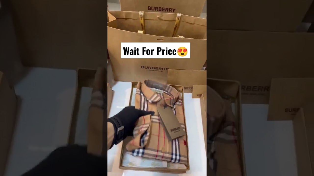 Burberry Check Shirt With Brand Box| Wear By Sidhu Moose Wala#burberryshirt#sidhumoosewala#shorts