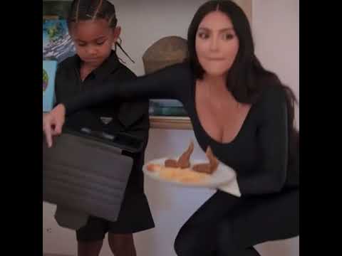 Saint west finds out about Kim Kardashian unreleased sex tape on the Internet 🥶