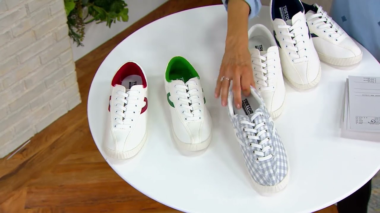 Tretorn Lace-Up Sneakers - Nylite Canvas on QVC