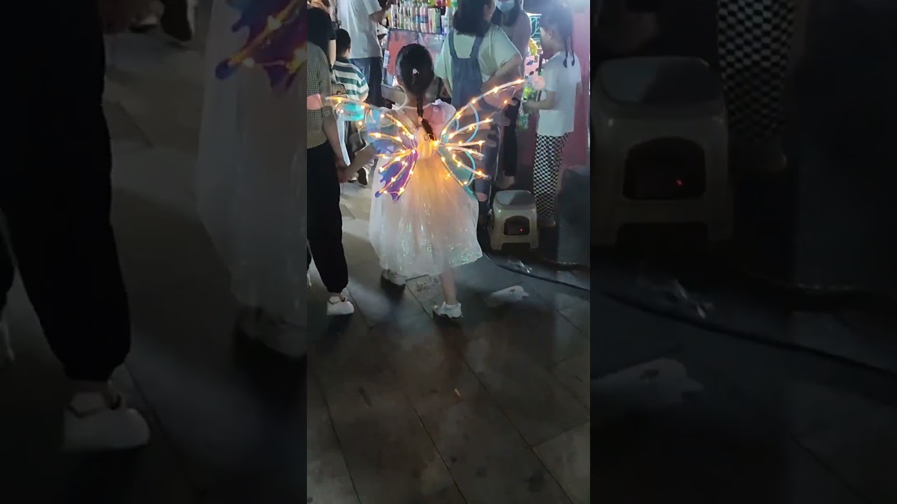Sparkle and Shine with LED Electric Butterfly Wings! Perfect for Halloween and Christmas Dress Up 🎃🎄