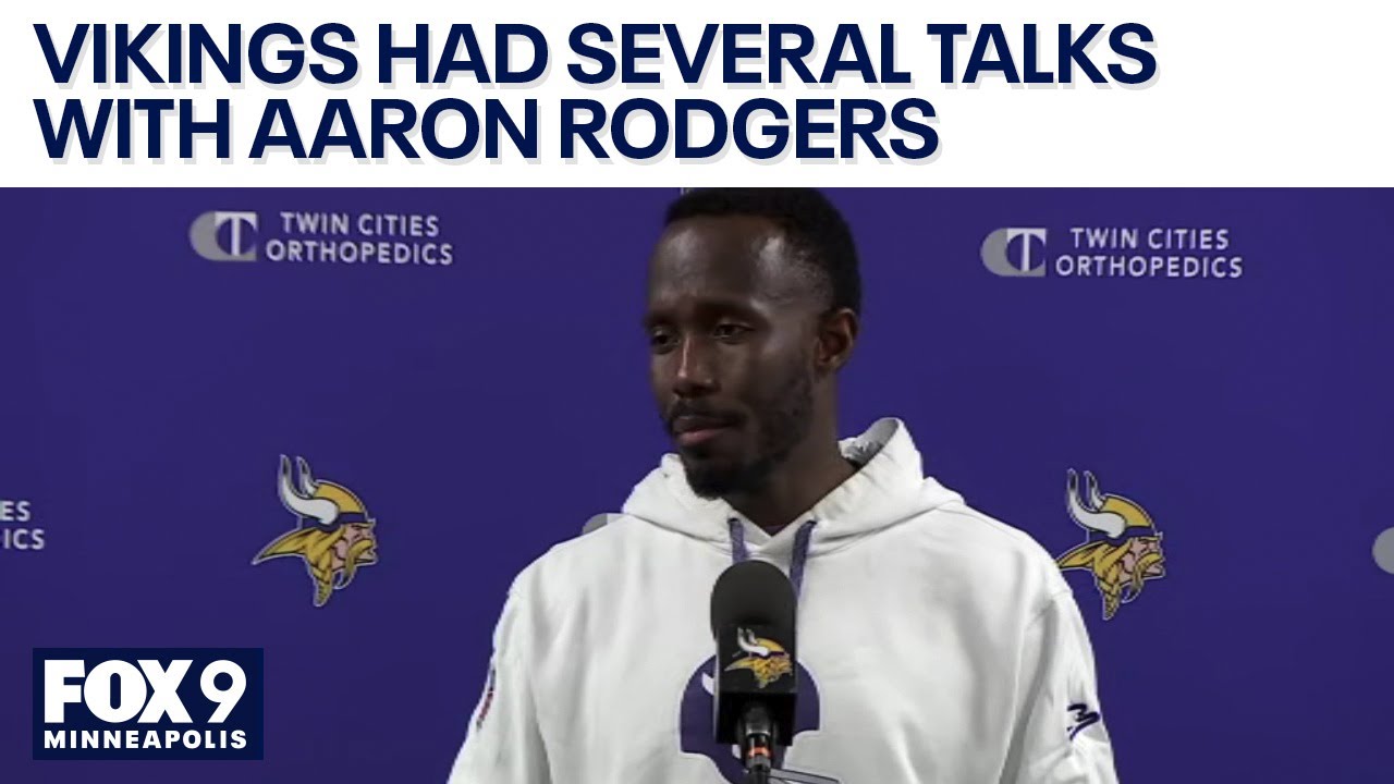 Vikings GM addresses Aaron Rodgers talk: 'It's ultimately up to him'