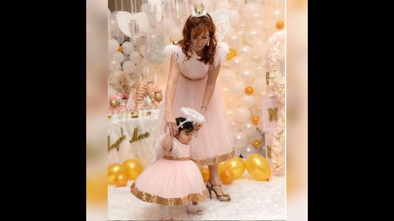 Mother Daughter Matching Dresses Mommy And Me Outfits...