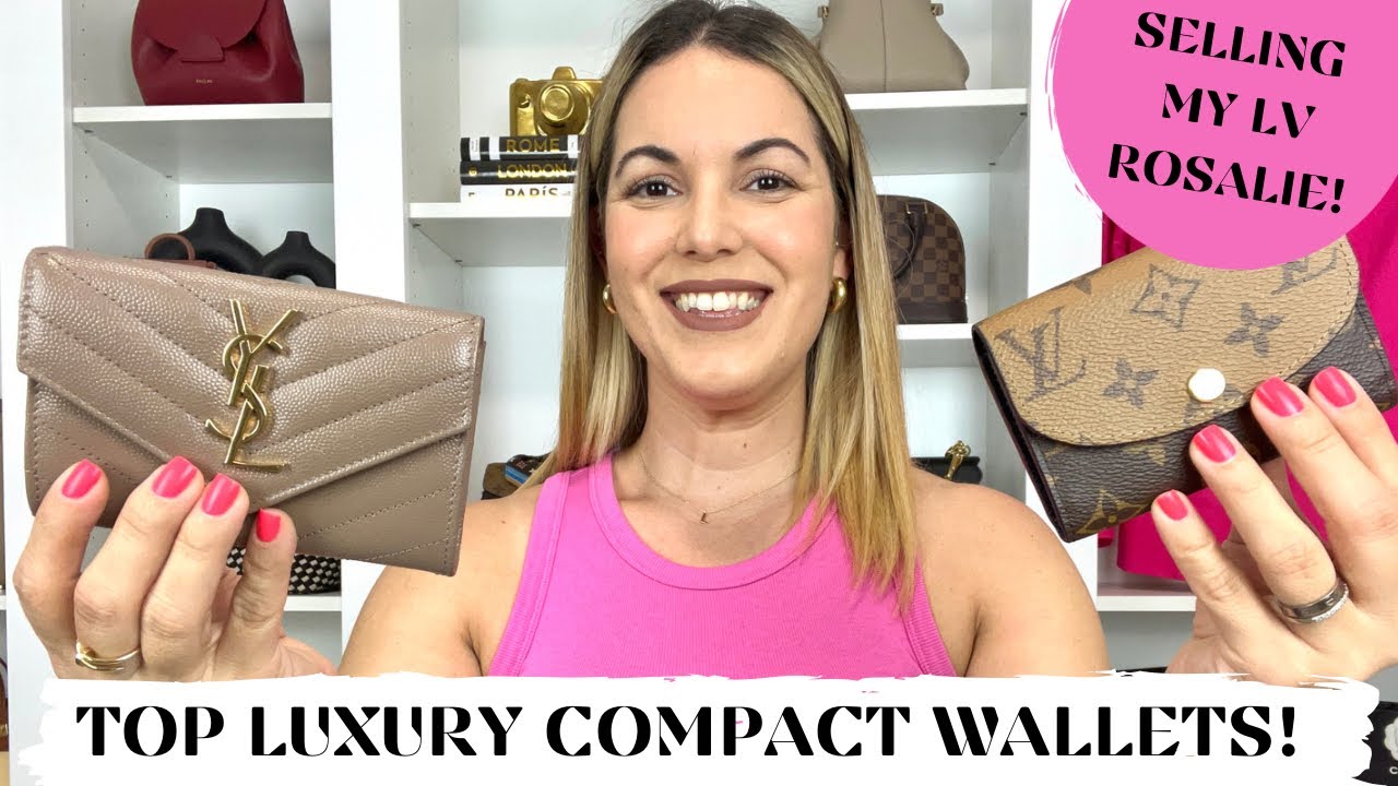 YSL CASSANDRE ENVELOPE WALLET VS LOUIS VUITTON ROSALIE 💸 best luxury compact wallet!