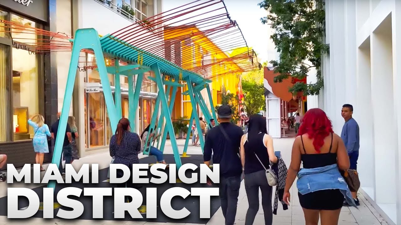 Walking Miami Design District in March 2022